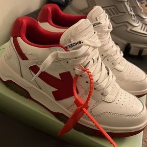 OFF-WHITE “Out of Office” sneakers, Women’s size 8, mens size 6.5